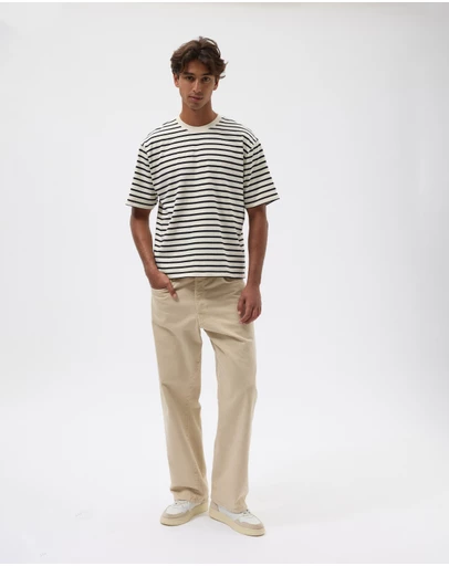 AERE - Heavyweight Stripe SS Tee