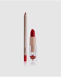 Silk Oil of Morocco - Paquita Red Lipliner + Lipstick Lip | Silk X Fernando Hervas