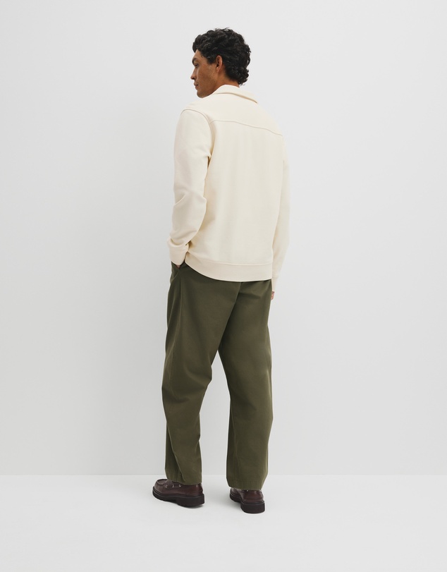 Country Road - Australian Cotton Long Sleeve Folded Collar Sweat