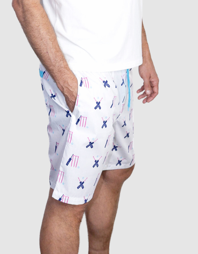 Sant And Abel - Men's Cricket Pink Sleep Shorts