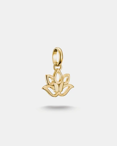 THOMAS SABO - Gold-Plated Lotus Flower Charm