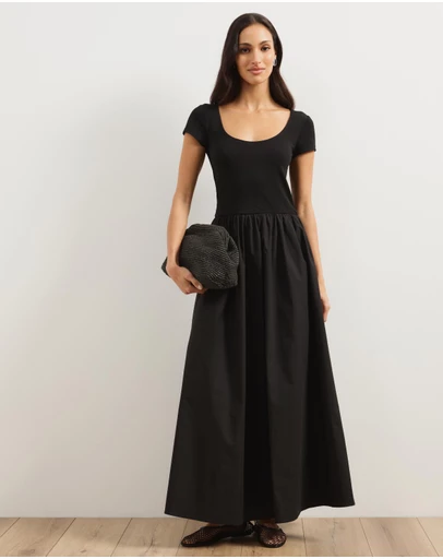 Atmos&Here - Annalise Contrast Midi Dress
