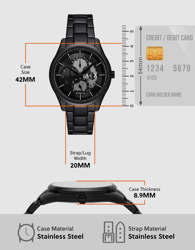 Armani Exchange - Black Chronograph Watch