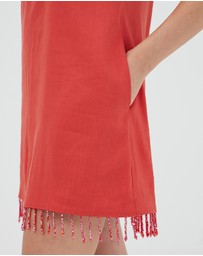 Third Form - Flame Linen Mini Dress