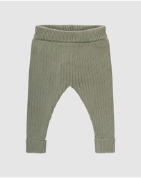 Kynd Baby - Organic Chunky Rib Knit Pant in Olive