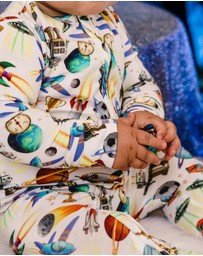 Fleur Harris - 'Outer Space' Timeless Coverall in Cloud White