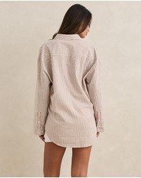 Rhythm - Valley Stripe Oversized Shirt - Iconic Exclusive