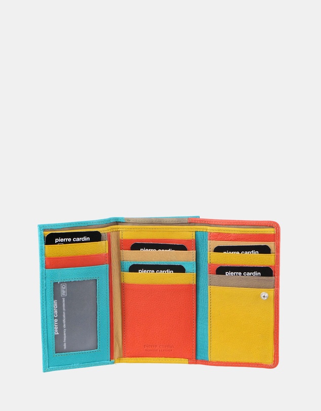 Pierre Cardin - Pierre Cardin MultiColour Leather Ladies Tri-Fold Wallet