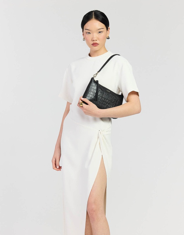 SABEN - Haven Shoulder Bag Black Croc