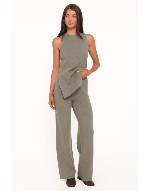 Petal & Pup - Ellory Knitted Pant Set - Olive
