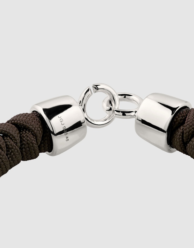 Kuzzoi - Brown Braided Nylon Cord Bracelet