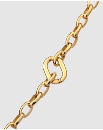 Kuzzoi - ICONIC EXCLUSIVE - Bracelet Male Crystals Link Chain with Crystal 925 Sterling Silver Bicolor
