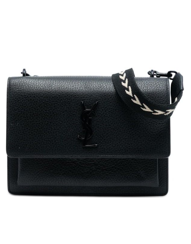 Pre-Loved by Azura Reborn - Pre-Loved Medium Grained Calfskin Guitar Strap Monogram Sunset Crossbody