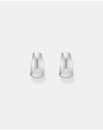 THOMAS SABO - Hoop earrings in chunky, trapezoidal shape silver