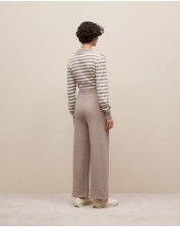 Trenery - Cotton Cashmere Knit Pant in Cinder