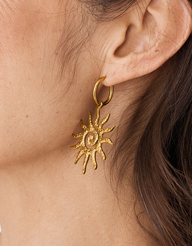Forcast - Soleil Hoop Earrings
