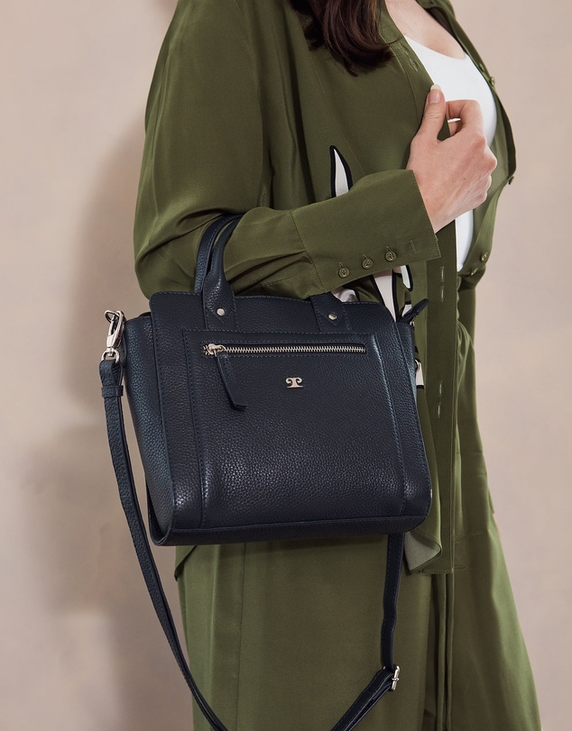 Pierre Cardin - Pierre Cardin Ladies Leather Mini Tote Crossbody Bag