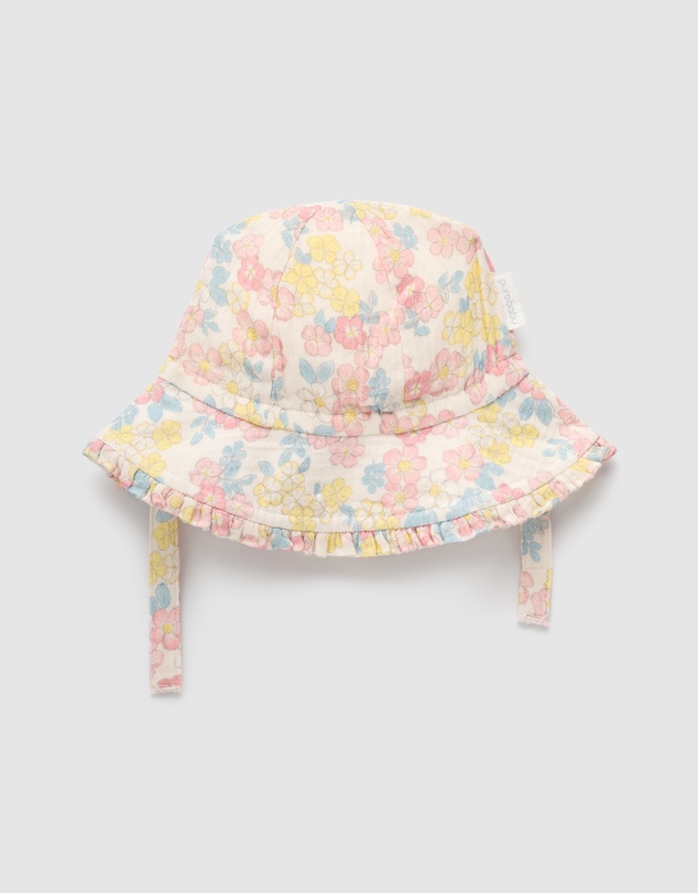 Purebaby - Ruffle Sunhat-Kids-Babies