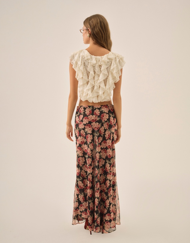 For Love & Lemons - Belmond Floral Maxi Skirt