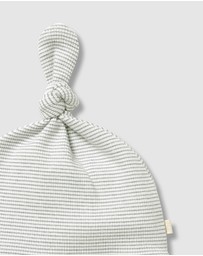 Wilson & Frenchy - Organic Stripe Rib Knot Hat - Babies-Kids