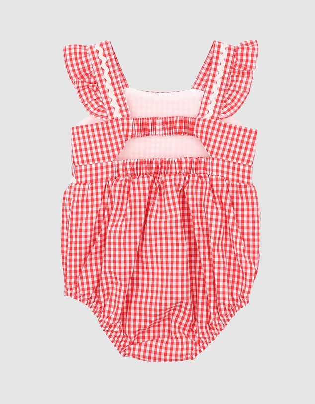 Bebe by Minihaha - Festive Gingham Bodysuit - Babies