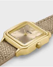 Cluse - Gracieuse Petite Double Leather Rugby Tan/Gold