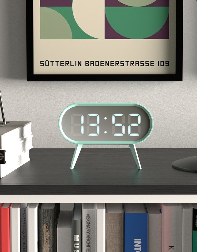 Newgate - Newgate Space Hotel Cyborg Led Alarm Clock Blue
