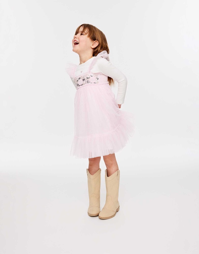 Cotton On Kids - Floral Flutter Sleeve Dress Up Dress