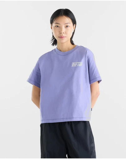 New Balance - Athletics Premium Logo Hip Length Relaxed T-Shirt