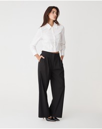 Forcast - Gabby Pleated Hem Shirt