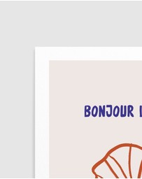 Olive et Oriel - Bonjour Lamer by Treechild Art Print