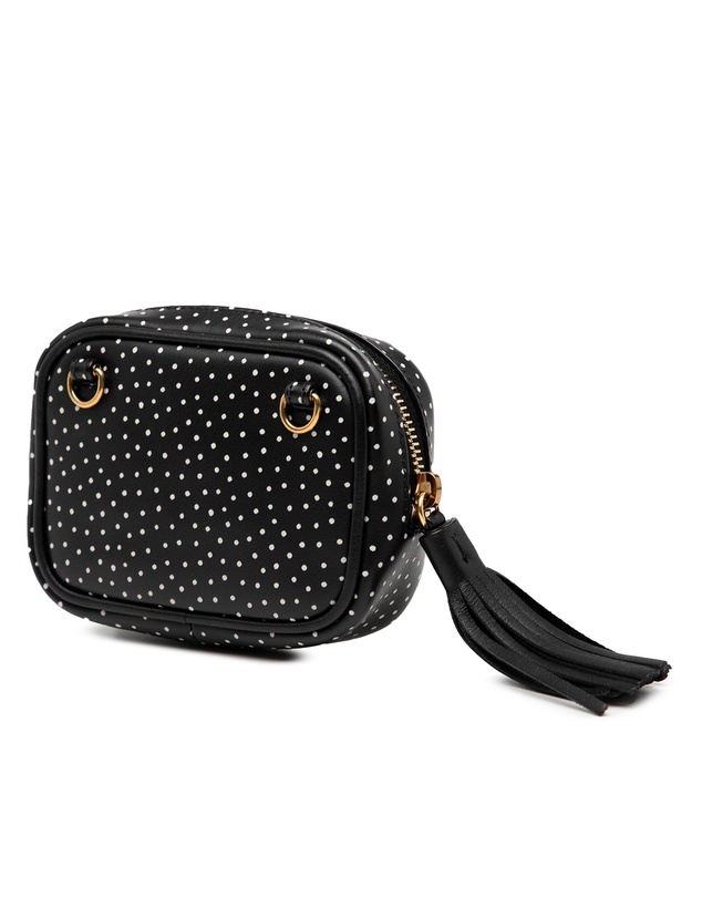 Pre-Loved by Azura Reborn - Pre-Loved Baby Quilted Chevron Calfskin Monogram Polka Dot Lou Camera Bag