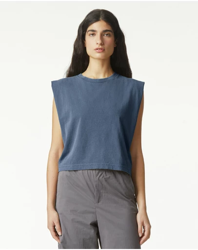American Apparel - Heavyweight Garment Dyed Women's Muscle T-Shirt