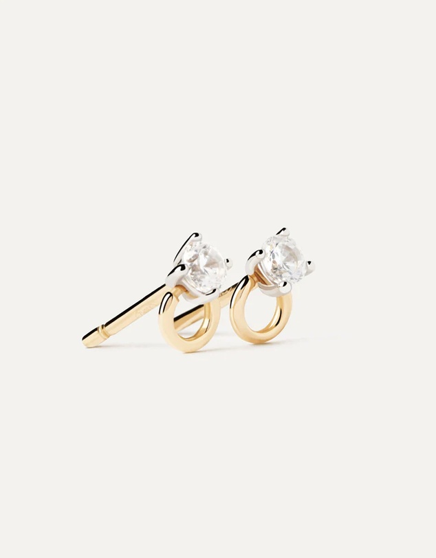 PDPAOLA - Diamonds and Gold Ari Stud Earrings