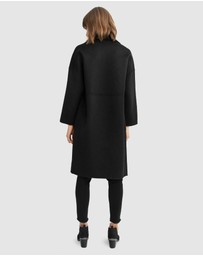 Belle & Bloom - Publisher Double-Breasted Wool Blend Coat