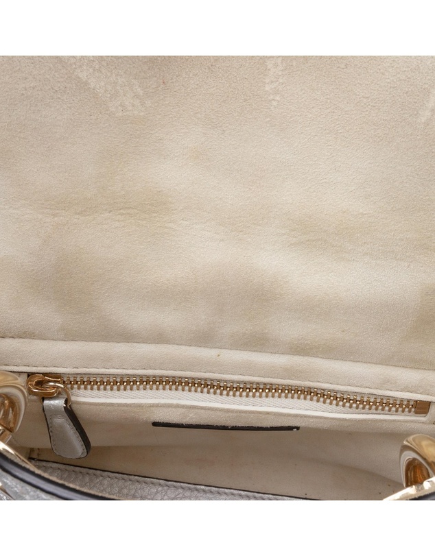 Pre-Loved by Azura Reborn - Pre-Loved Mini Metallic Grained Calfskin Cannage Lady Dior