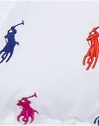 Polo Ralph Lauren - Logo Icons Embroidered String Halter Triangle Bikini Top