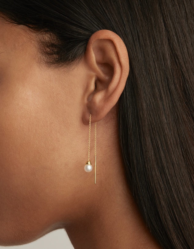 By Charlotte - Whispers of Tranquillity Pearl Thread Earrings