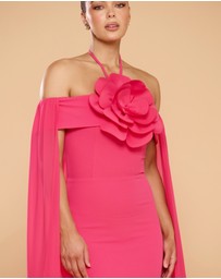 CATHERINE FERRARO - Chloe Cape Halter Gown