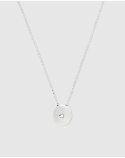Wanderlust + Co - Falling Star Heirloom Locket Necklace
