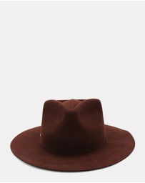 Morgan & Taylor - Amelia Wool Fedora in Brown