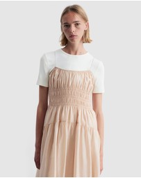 & Other Stories - Ruched Midi Dress