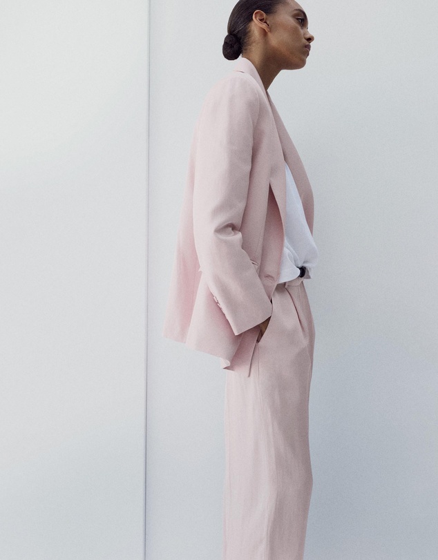 M.N.G - Straight-Fit Linen Suit Trousers