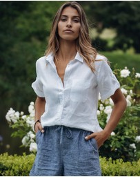CAMIXA - FEBE Short Sleeve Linen shirt