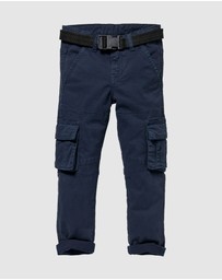 Quapi - Koen Cargo Pants with Belt - Kids-Teens