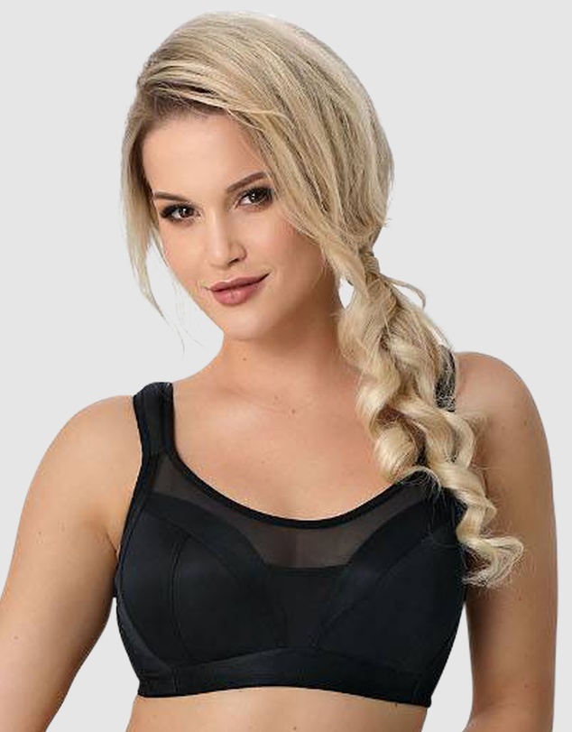 Nessa - Crop Top Style Full Bust Wirefree Sports Bra