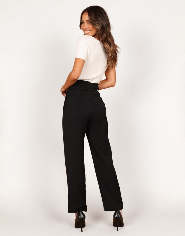 Petal & Pup - Kristina High Waisted Pants - Black