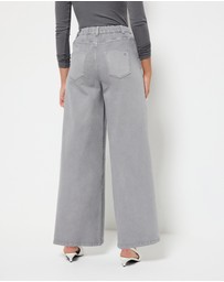 Commonry - Elasticated Wide Leg Jean