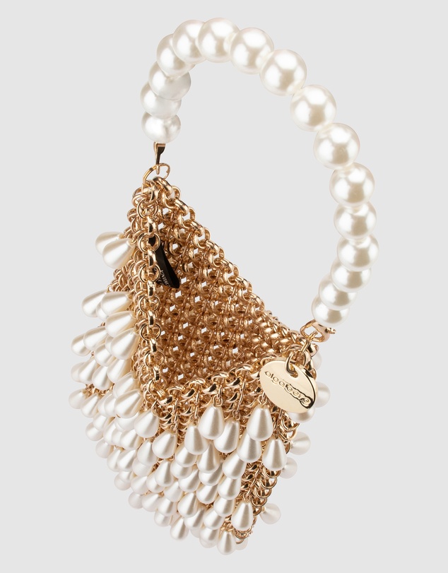 Olga Berg - Jaden Pearl Chainmail Bag