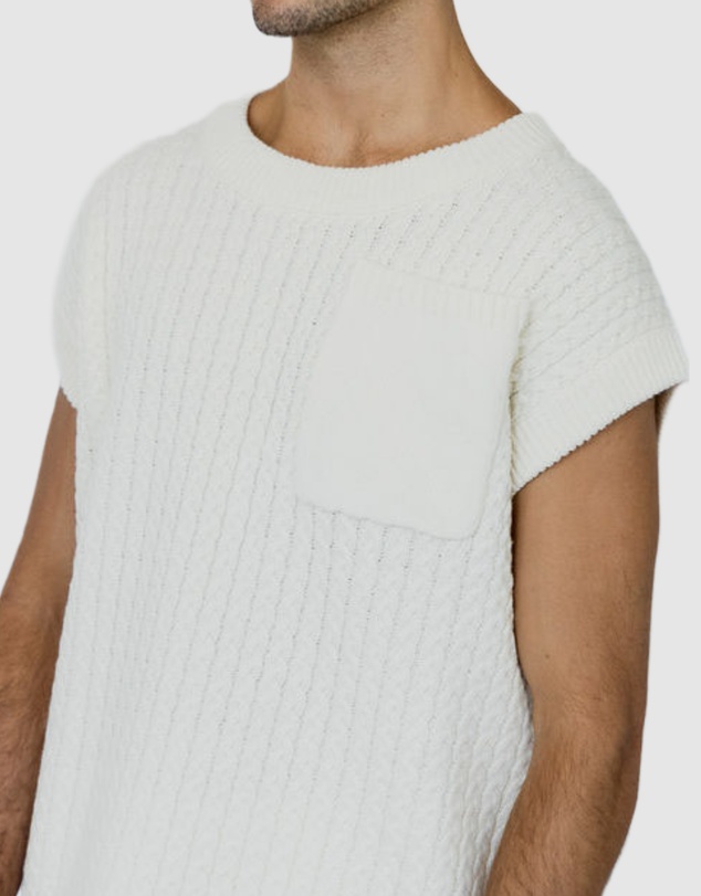 Justin Cassin - Mateo Pocket Knitted Vest